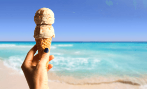 Cozumel My Cozumel beach and ice cream